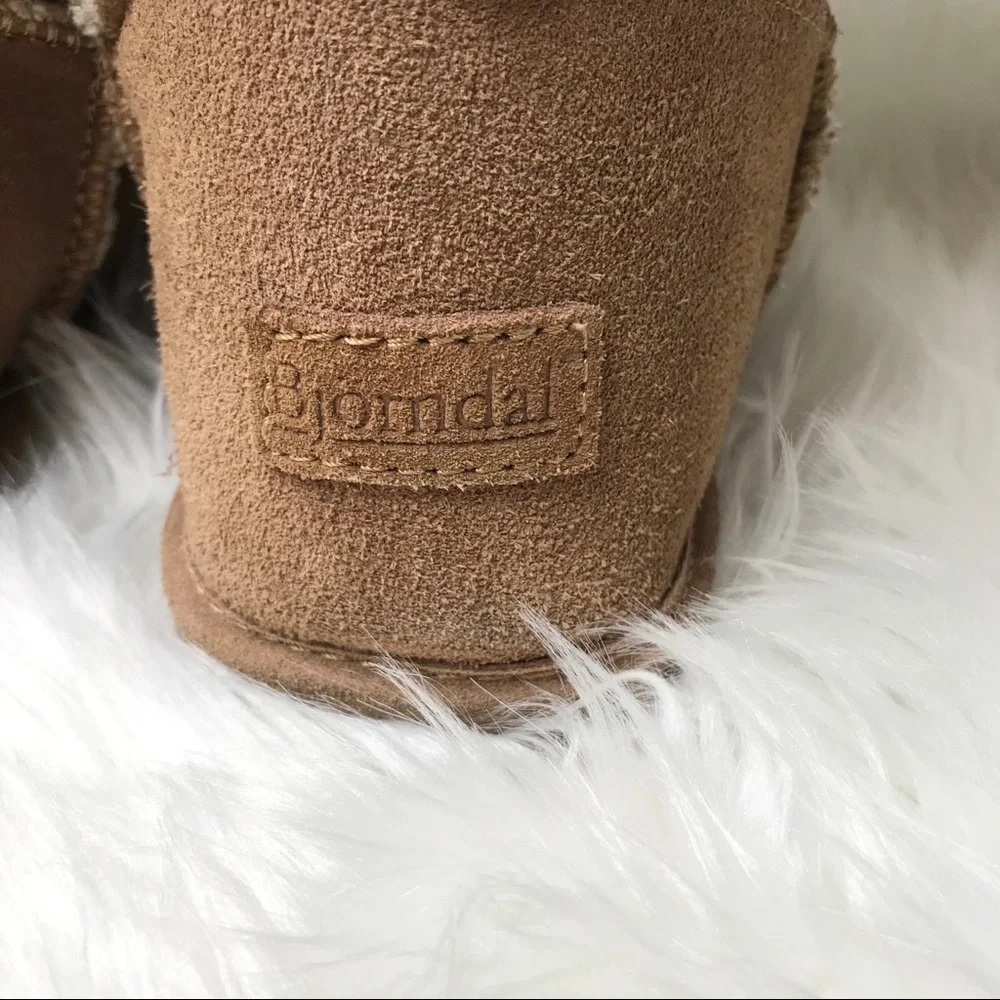 Bjorndal Tan Suede Leather Boots-GUC-Sz 8 - Picture 5 of 9